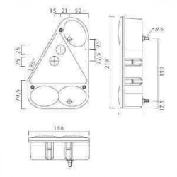 Feu ASPOCK EARPOINT III Gauche 5 Fonctions – Remorque