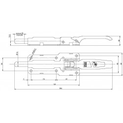 Grenouillère horizontale pour remorque - Remorques Discount 