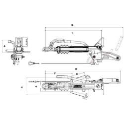 Tête d'Attelage Freinée KNOTT KF13 – Sécurité pour Remorques