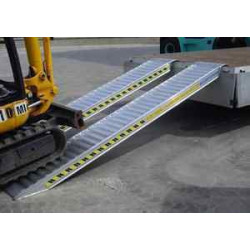 Rampes aluminium renforcées 2M50 pour remorque Remorques Discount 