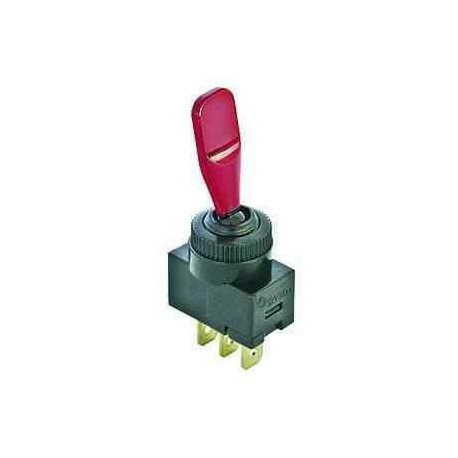 Interrupteur 12V lumineux rouge pour remorque - Remorques Discount 