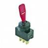 Interrupteur 12V lumineux rouge pour remorque