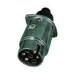 Prise 7 Broches Métal 12V/24V – Connexion Sécurisée pour Remorque