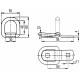 Anneau d'arrimage pour remorque acier zingué - Remorques Discount