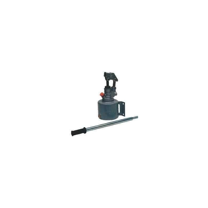 Pompe hydraulique remorque manuelle acier 4 litres - Remorques Discount 
