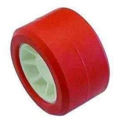  Galet rouge 120x75 alésage 21 mm - Remorques Discount 