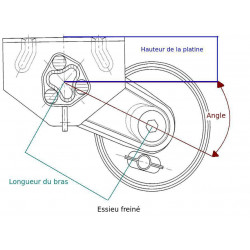 Essieu remorque freiné AL-KO PTC: 1000Kg 4TR100