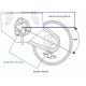 2 demi essieux remorque freinés AL-KO 750kg 4TR130