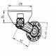 Essieu remorque non freiné PTC: 450 kg