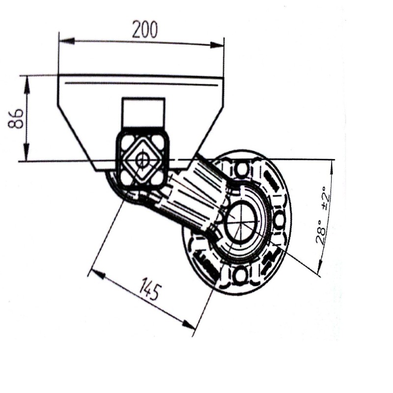 Essieu Non Freiné 450 Kg – Tube 50 mm – EAB 942 mm