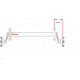 Essieu remorque non freiné PTC: 500Kg 4TR115 (EAB à la demande)