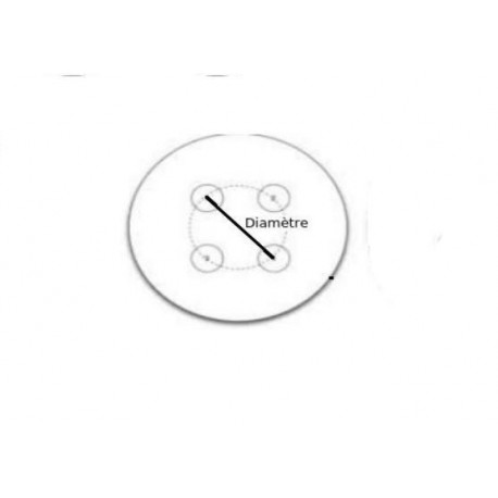 Essieu remorque non freiné RTN PTC: 750Kg 4TR100