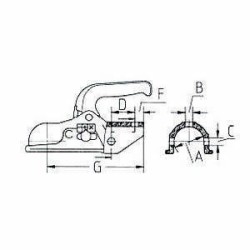 Boîtier d’attelage KNOTT – Compatible têtes freinées KF7.5 et KF13
