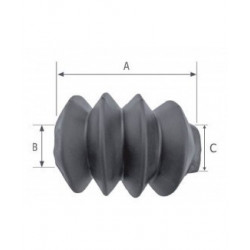 Soufflet de tête d'attelage Al-KO pour tête SV 0.7 - SV75 et SV110 -Remorques Discount