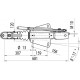 Tête d'attelage freinée AL-KO 251S fixation en V PTC: 1500Kg à 2700Kg