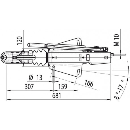 Tête d’Attelage Freinée AL-KO 251S | PTAC 1500 à 2700 kg