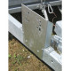 Platine d'adaptation pour roue jockey automatique