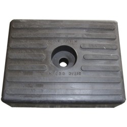 Patin Noir 130 x 100 x 36 mm – Idéal pour Remorques Porte-Bateau