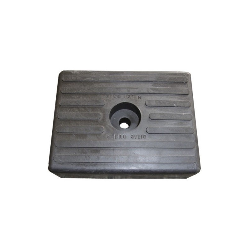 Patin Noir 130 x 100 x 36 mm – Idéal pour Remorques Porte-Bateau
