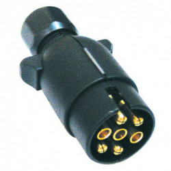 Prise 7 broches plastique – Connexion 12V/24V remorque