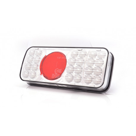 Feu arrière réversible à LED sans éclaireur de plaque 4 fonctions pour remorque - Remorques Discount