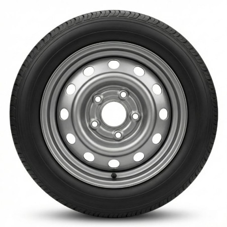 Roue complète 155R13C 5 trous 112 – Pneu renforcé pour remorque