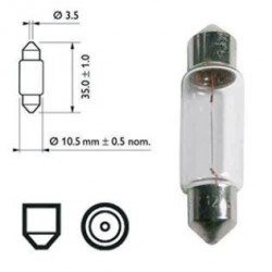 ampoule navette 10w 12v incandescent pour remorque - Remorques Discount