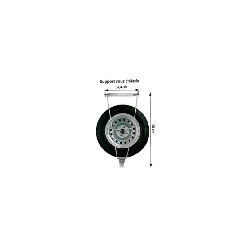 Porte-roue De Secours Sous Châssis Pour Caravane - Neuf, Référence RG-122311, Marque Just4camper