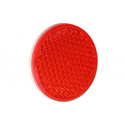 Catadioptre rond pour remorque autocollant rouge