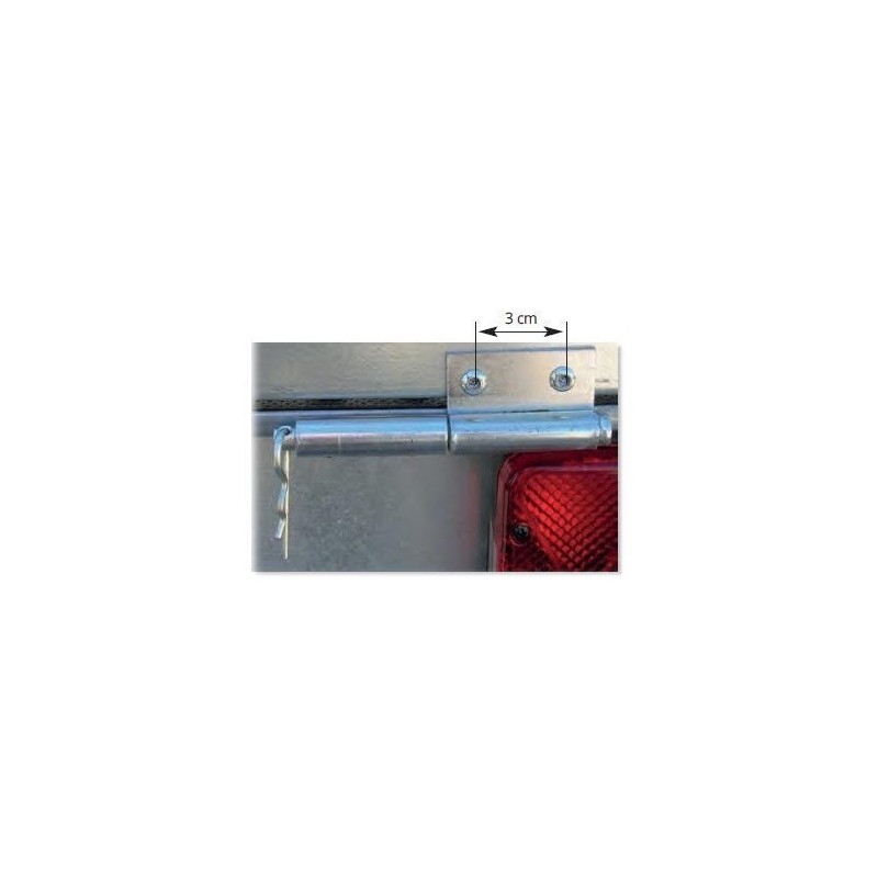 Charnière complète PR200 – Fixation robuste pour remorque