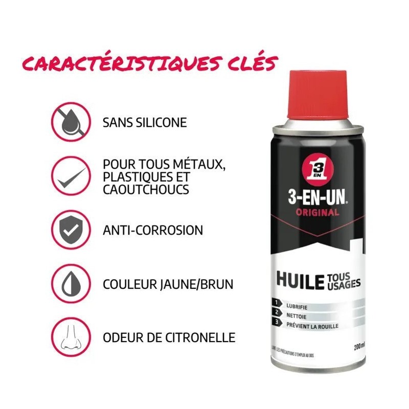 3-EN-UN HUILE AEROSOL 200ML