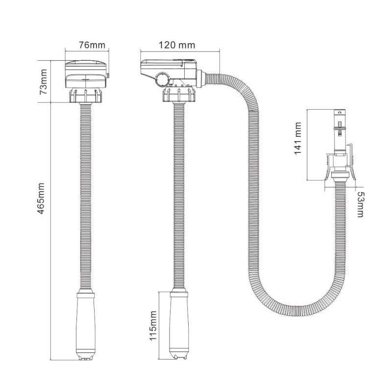 Pompe de transfert autonome anti-refoulement 9L/min - Seaflo