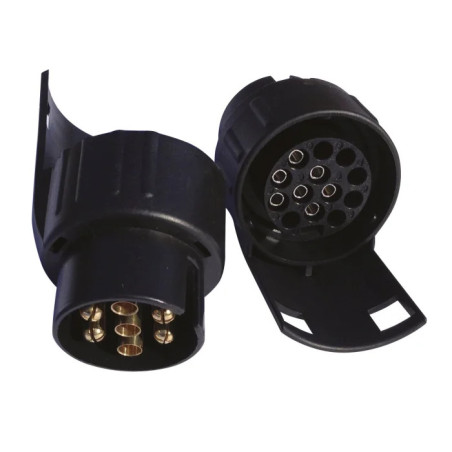Adaptateur compact 7/13 broches pour remorque - Remorques Discount 