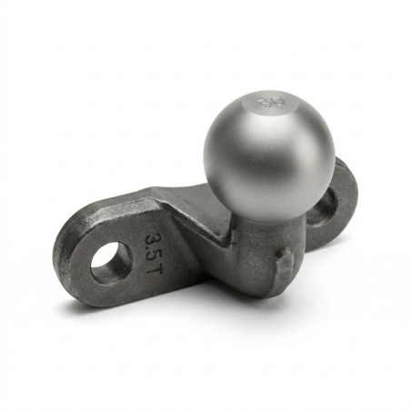 Boule d'attelage coudée pour remorque diamètre 50 charge 3T5 - Remorques Discount