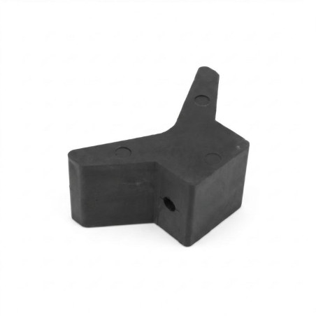 Tampon de butée d'étrave noir fixation par 2 vis M10 - Remorques Discount
