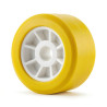 Galet jaune 90 x 53 alésage 21 - Remorques Discount
