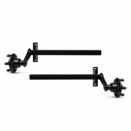 2 demi-essieux remorque non freinés PTC 750kg 4TR115 | Remorques Discount