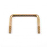 Bride tube carré 80x60 - Remorques Discount 