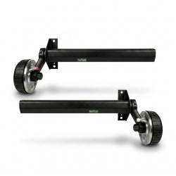 2 Demi-Essieux Freinés AL-KO 1000kg | 4x130 Sur-Mesure