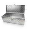 Coffre de Rangement Alu Remorque 123x38x38 cm | 150L Serrure