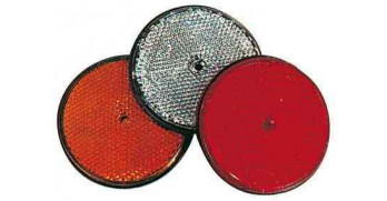 Catadioptre adhésif rond rouge TRAX TRAX - Attelage, faisceaux et  accessoires de remorque